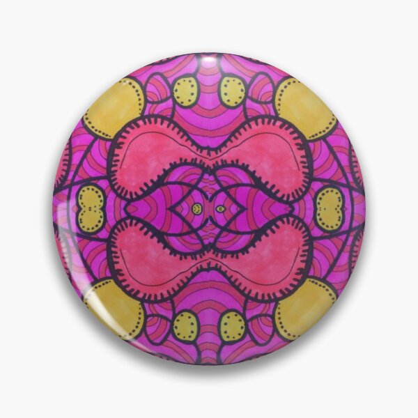 Item preview, Abstract bacteria pattern in pink, black and yellow colors  designed and sold by Miledi.