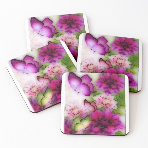Item preview, Butterflies and flowers designed and sold by Kiraslife.