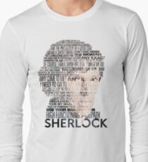 Camiseta de manga larga Citas de Sherlock