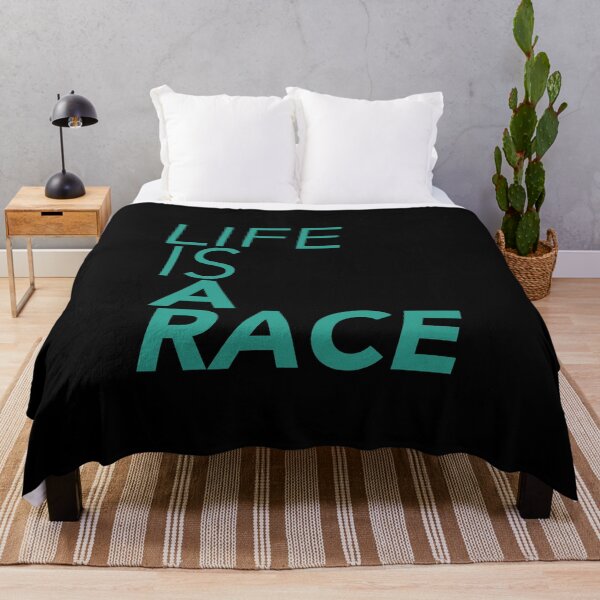 Item preview, Life is a Race - Light Blue designed and sold by thilinank.