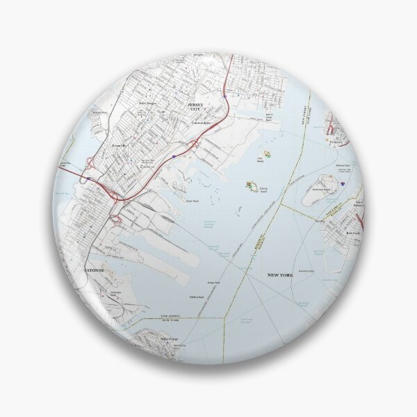 Item preview, Jersey City, NJ Topographical Map Clean designed and sold by PGHPhotoCo.