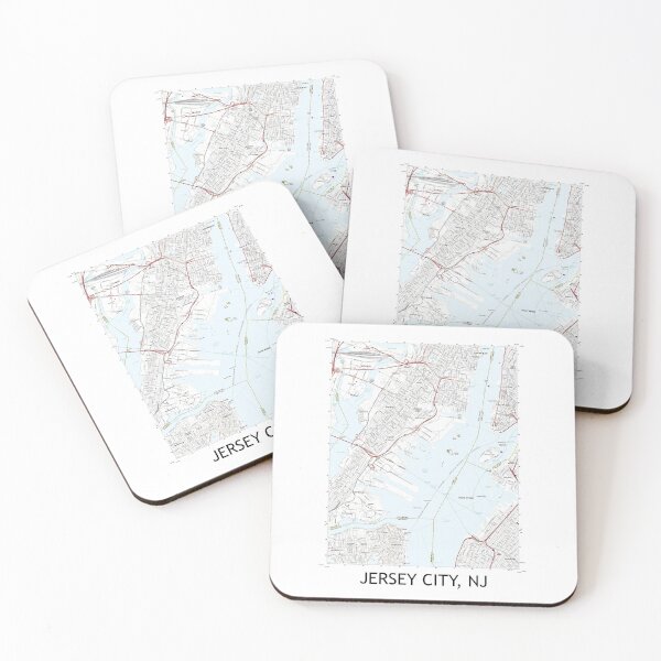 Item preview, Jersey City, NJ Topographical Map Clean designed and sold by PGHPhotoCo.