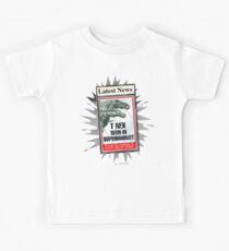 Latest News - T Rex Seen In Supermarket Kids Tee