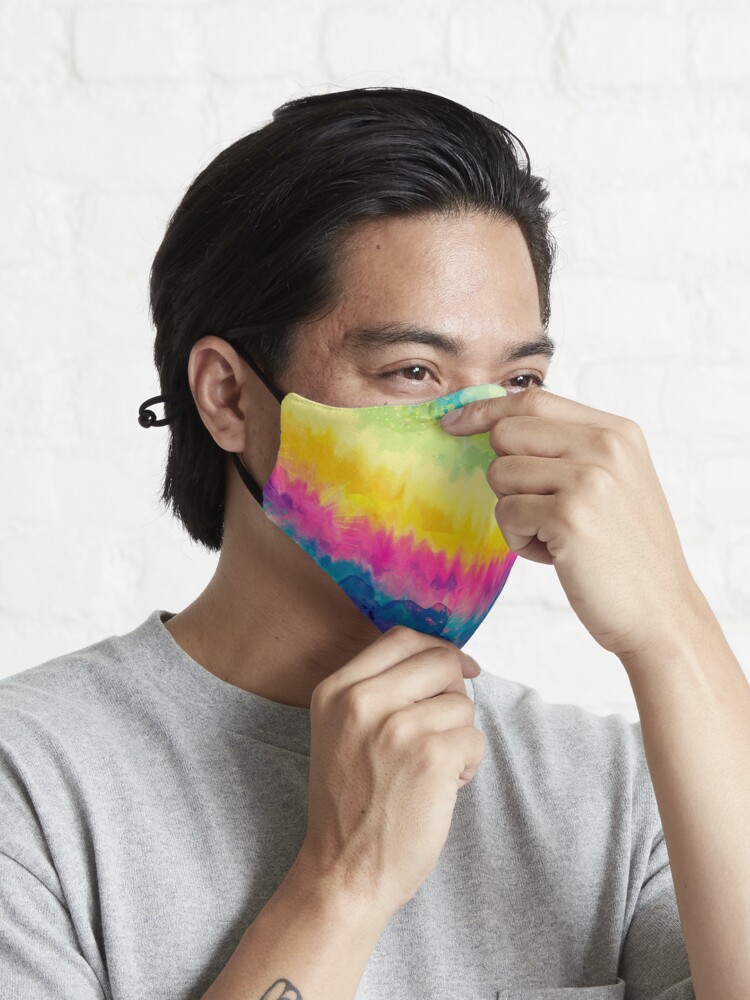 Alternate view of Tie Dye Waves Mask