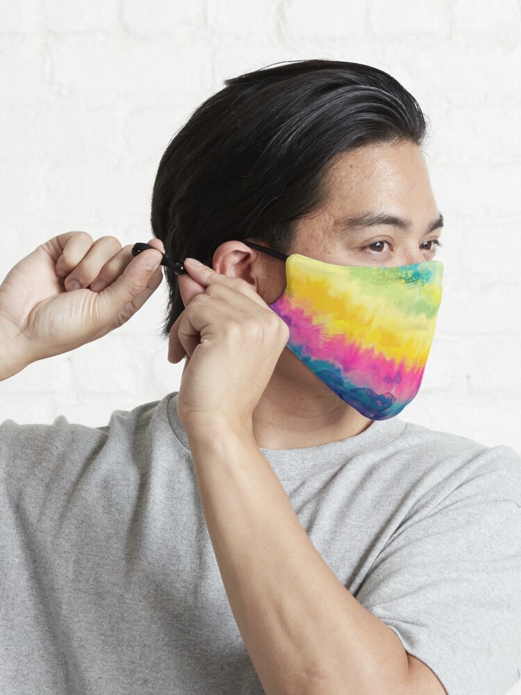 Alternate view of Tie Dye Waves Mask