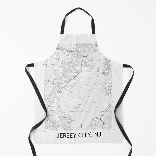 Item preview, Jersey City, NJ Topographical Map Black & White designed and sold by PGHPhotoCo.