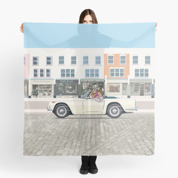 Velasquez Cream TR4a with wire wheels Scarf