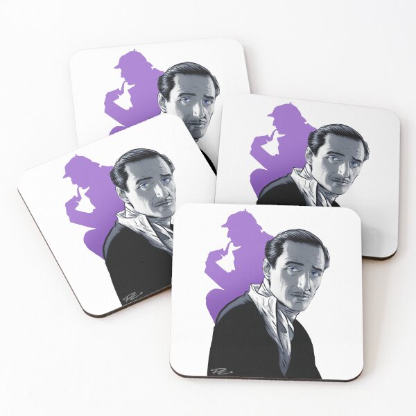 Item preview, Basil Rathbone - Una ilustración de Paul Cemmick designed and sold by TIGERDAVER.