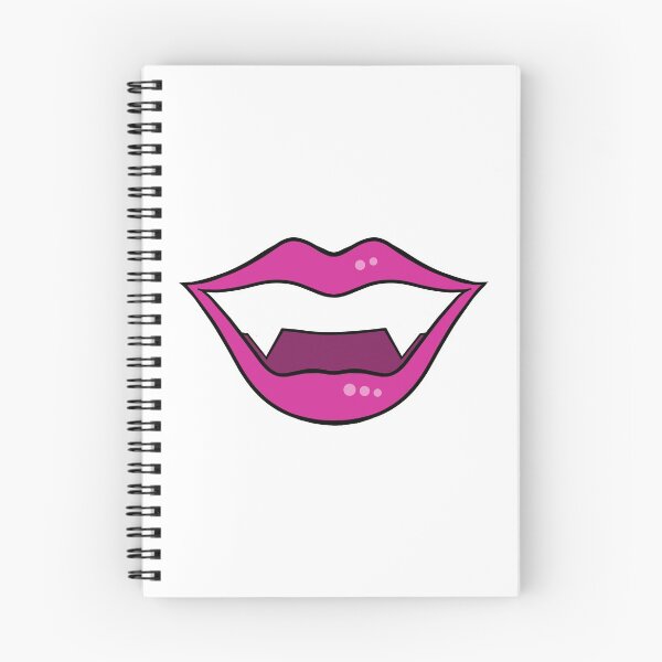 Item preview, Vampire lips 2 cartoon bright pink designed and sold by ArtfulBonBon.