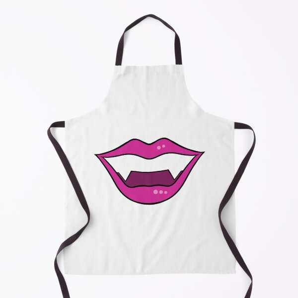 Item preview, Vampire lips 2 cartoon bright pink designed and sold by ArtfulBonBon.