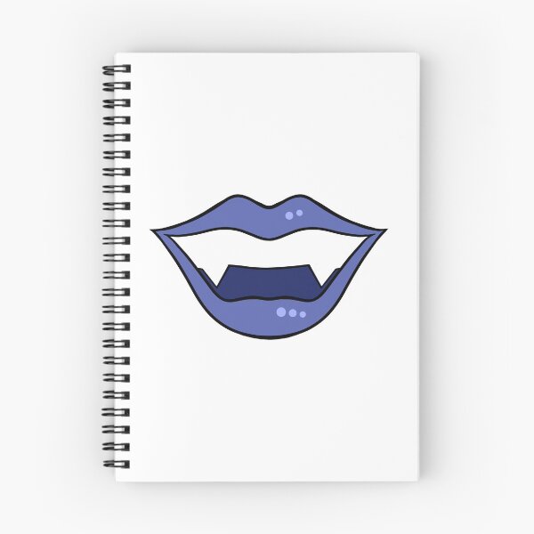 Item preview, Vampire 2 lips cartoon blue designed and sold by ArtfulBonBon.