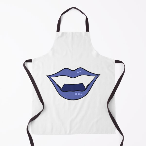 Item preview, Vampire 2 lips cartoon blue designed and sold by ArtfulBonBon.