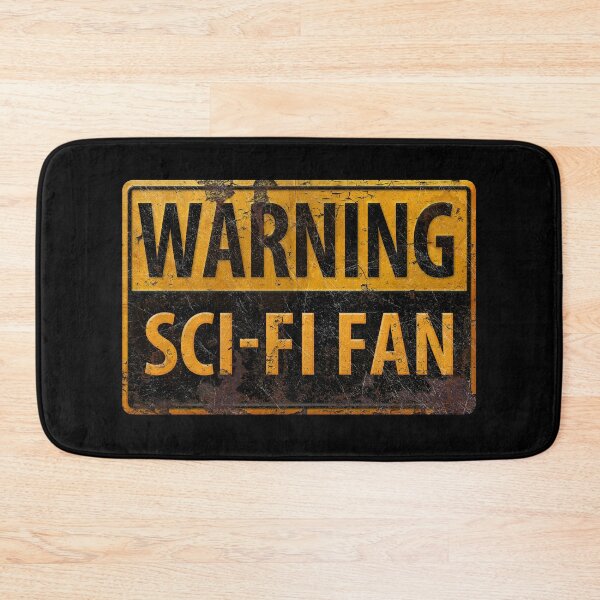 Item preview, WARNING SCI-FI FAN  - Metal Danger Caution Sign - Science Fiction designed and sold by 26-Characters.