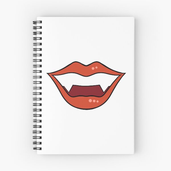 Item preview, Vampire lips 2 cartoon orange designed and sold by ArtfulBonBon.