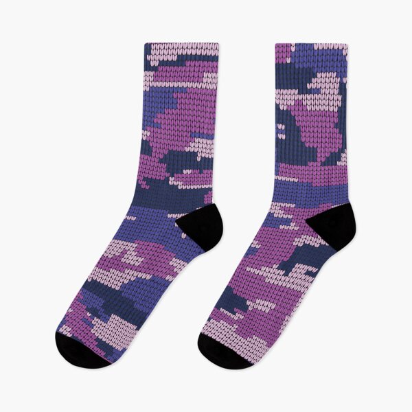 Item preview, Purple Camouflage Knitted Pattern designed and sold by MonsaviFashion.