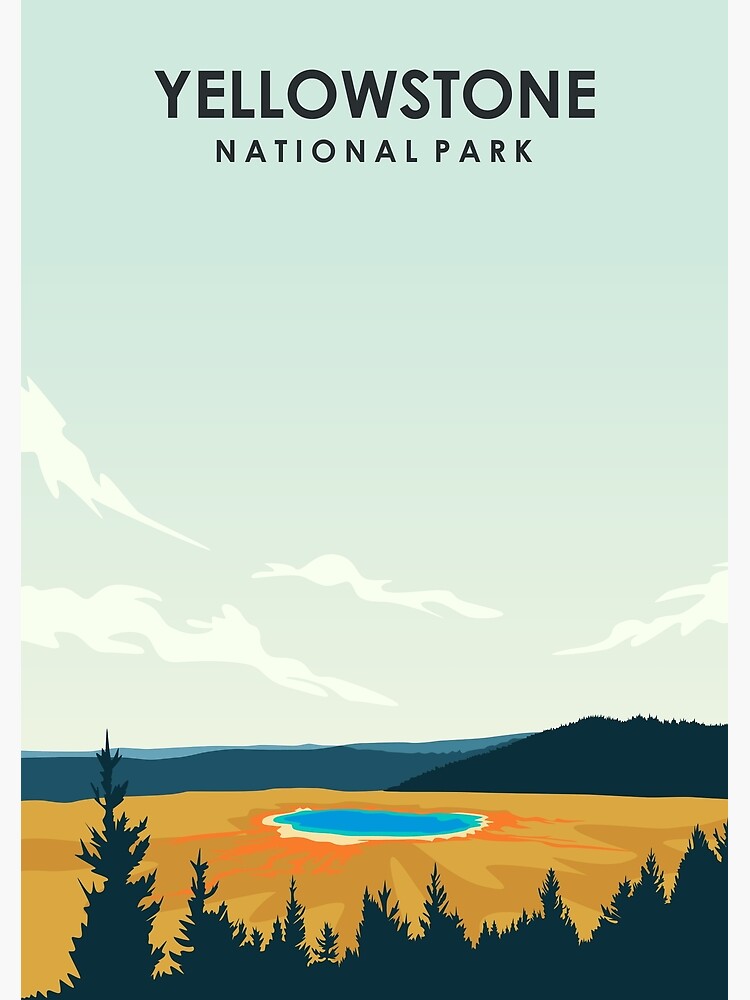 Disover YStone National Park Travel Poster Premium Matte Vertical Poster