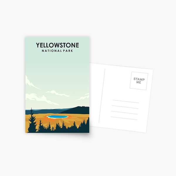 Item preview, Yellowstone National Park Human Made Travel Poster designed and sold by Stadify.
