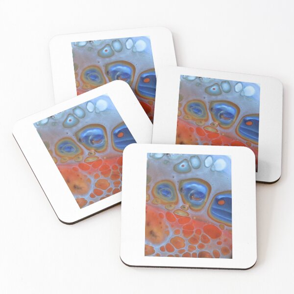 Item preview, Poured painting with many cells designed and sold by themuseinspired.