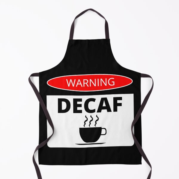 Item preview, Decaf Coffee Danger Warning Sticker Label designed and sold by GregFromThePeg.