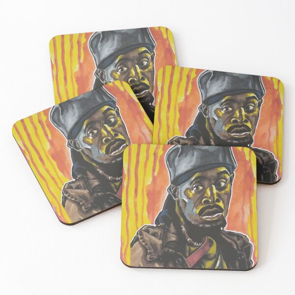 Item preview, The Wire - "El hombre debe tener un código" Omar Little portrait (original) designed and sold by Stag Art Studios.