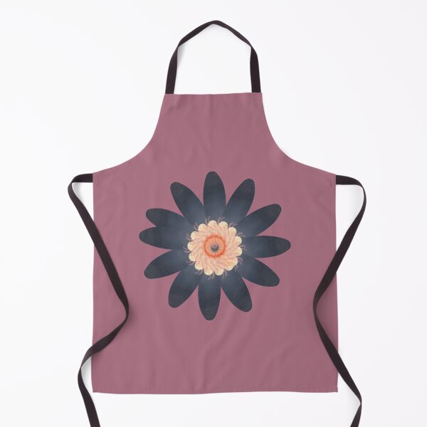 Item preview, Late Summer Bloom With Dark-Blue Petals on Dark Pink designed and sold by Latoblooms.