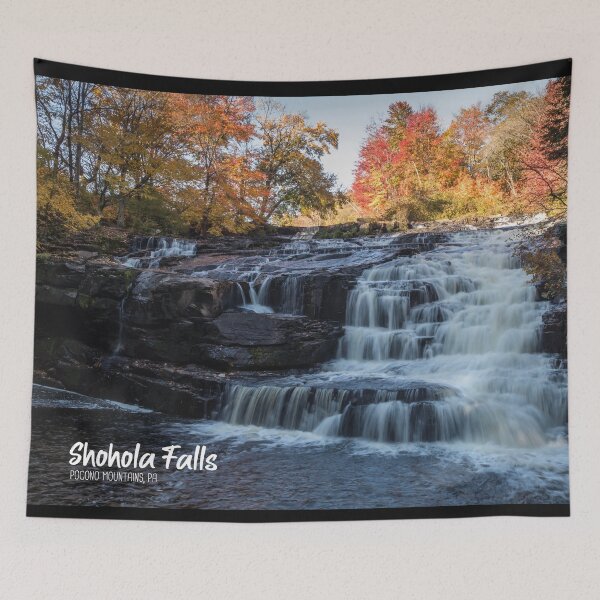 Item preview, Shohola Falls in the Pocono Mountains, PA, at peak fall foliage designed and sold by Rabbitti.