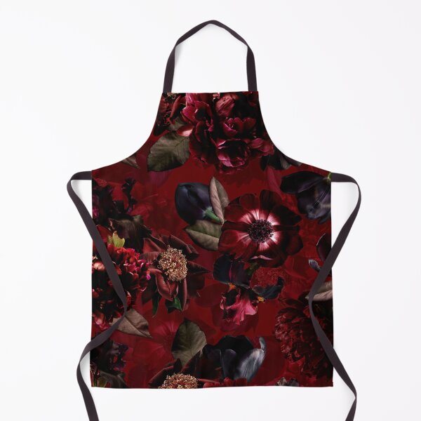 Item preview, Dark Red Midnight Roses  Botanical Night Garden Nightgarden designed and sold by UtArt.