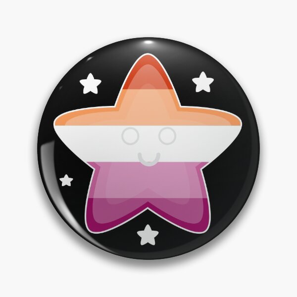 Item preview, Cute Cartoon Lesbian Flag Star designed and sold by QueerShop.