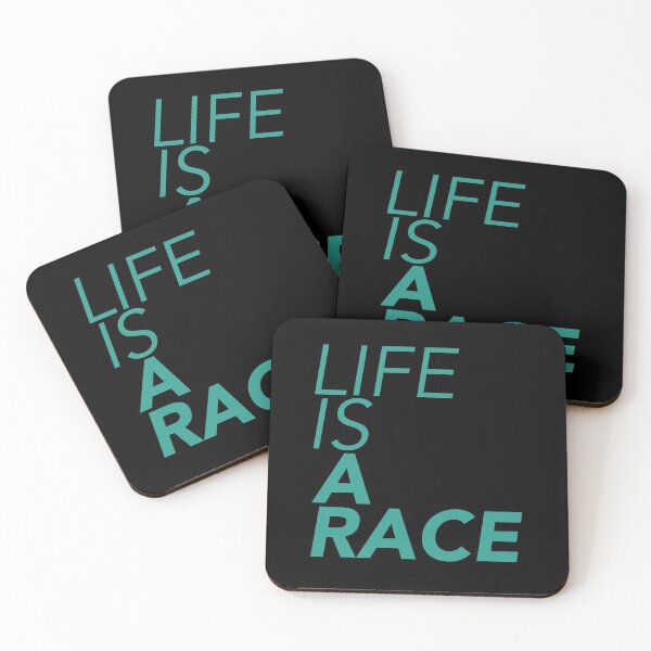 Item preview, Life is a Race - Light Blue designed and sold by thilinank.