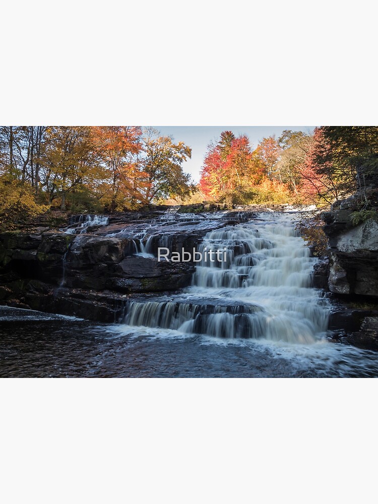 Shohola Falls in the Pocono Mountains, PA, at peak fall foliage by Rabbitti