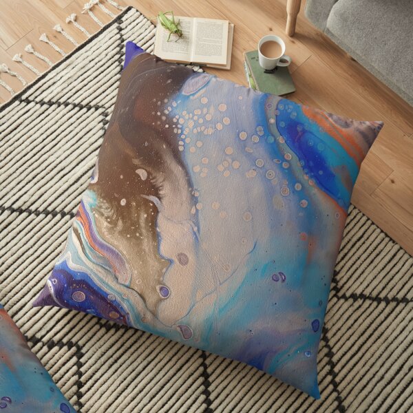 Planète bleue Coussin de sol