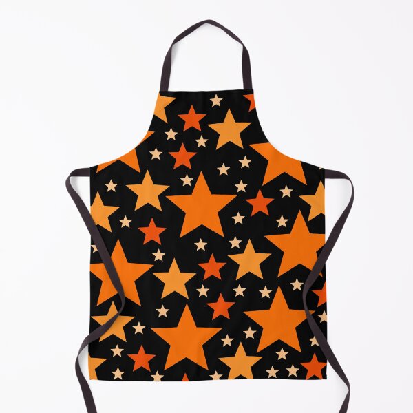 Item preview, Orange Stars (Black) designed and sold by Cosmic Cutenesss.