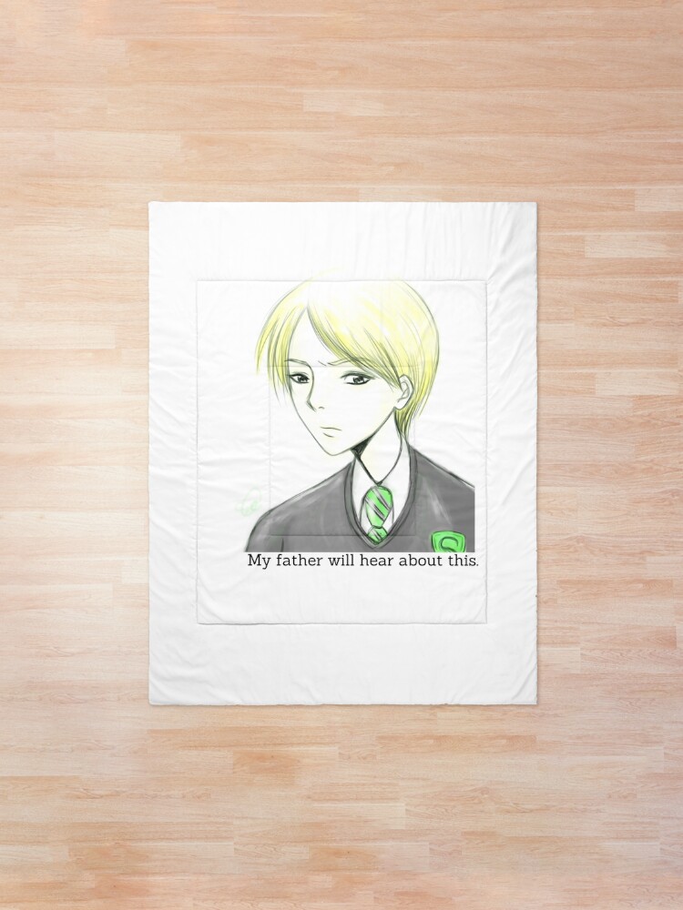 "Draco Malfoy" Comforter by OpreaA Redbubble