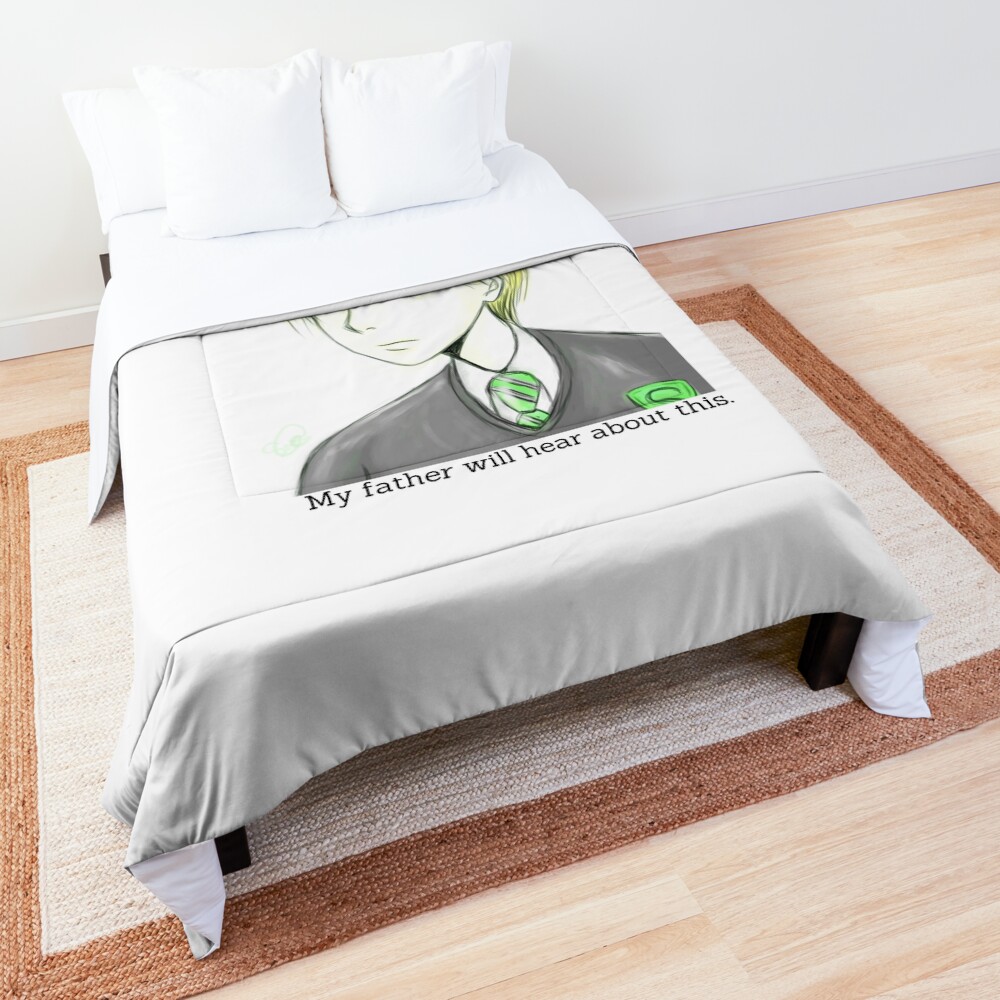 "Draco Malfoy" Comforter by OpreaA Redbubble