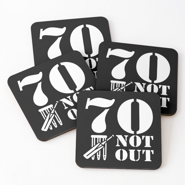 Item preview, 70 NOT OUT CRICKET DESIGN designed and sold by PoshJocks.