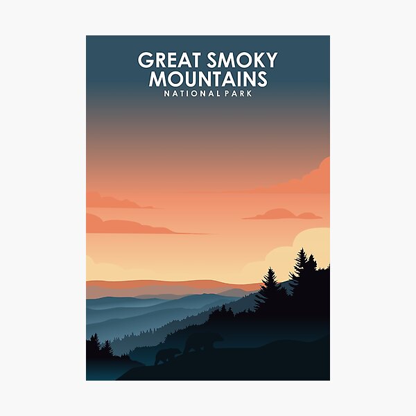 Item preview, Great Smoky Mountains National Park Travel Poster designed and sold by Stadify.