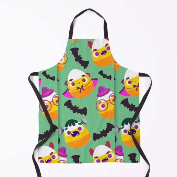 Item preview, Halloween eggs, white, Orange, green, cute Halloween watercolor pattern, boo, witch, candy, bat, witch hat, pumpkin, latest Halloween bestselling, trending designed and sold by August-E.