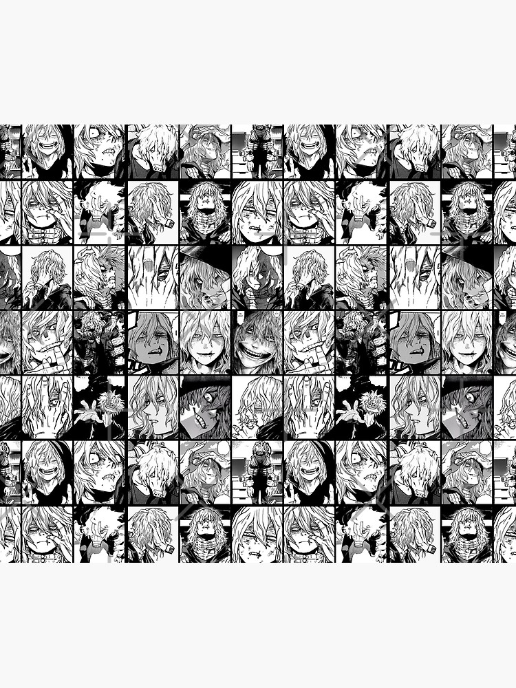 Shigaraki Collage black and white version by Angellinx3