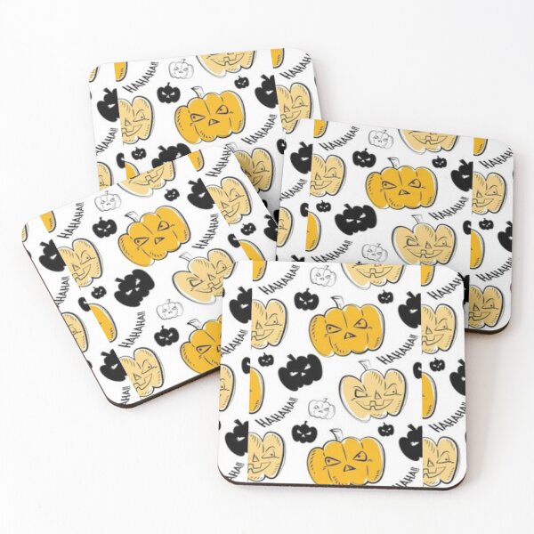 Item preview, Pumpkin monsters, black, orange, white, cute Halloween watercolor pattern, boo, witch, candy, bat, witch hat, pumpkin, latest Halloween bestselling, trending designed and sold by August-E.