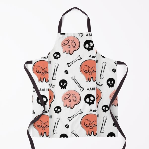 Item preview, Skull monsters, black, red, white, cute Halloween watercolor pattern, boo, witch, candy, bat, witch hat, pumpkin, latest Halloween bestselling, trending designed and sold by August-E.