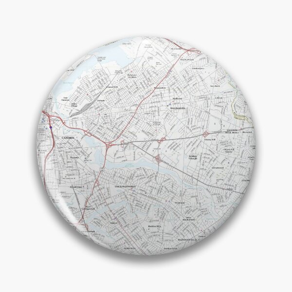 Item preview, Camden, NJ Topographical Map Clean designed and sold by PGHPhotoCo.