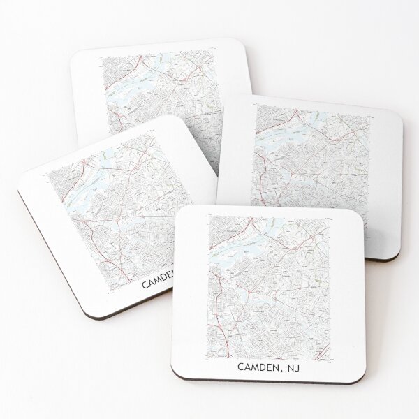 Item preview, Camden, NJ Topographical Map Clean designed and sold by PGHPhotoCo.