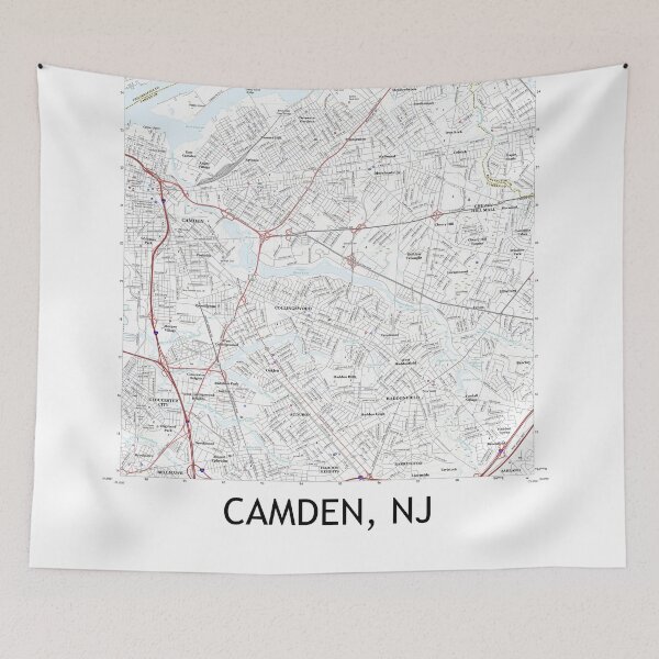 Item preview, Camden, NJ Topographical Map Clean designed and sold by PGHPhotoCo.