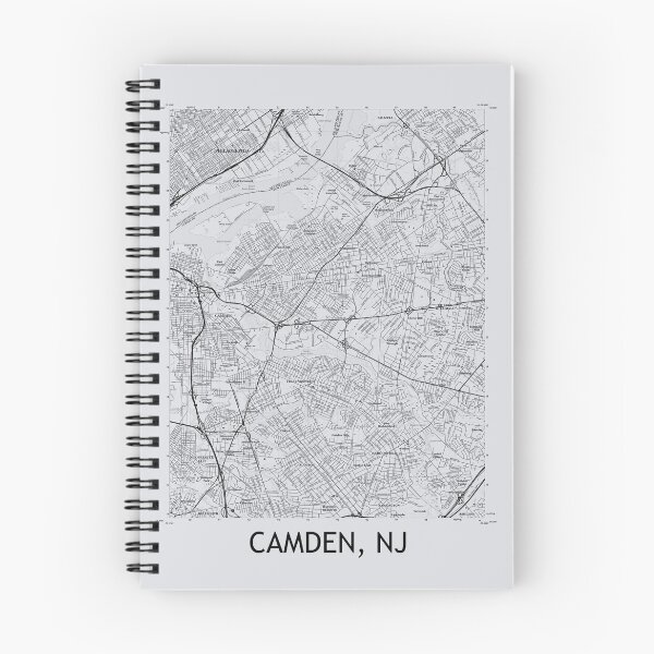 Item preview, Camden, NJ Topographical Map Grey designed and sold by PGHPhotoCo.