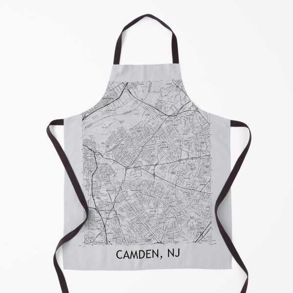 Item preview, Camden, NJ Topographical Map Grey designed and sold by PGHPhotoCo.