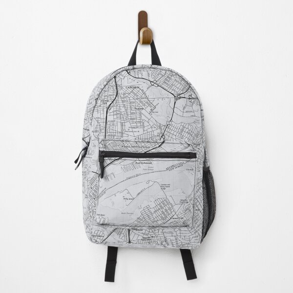 Item preview, Camden, NJ Topographical Map Grey designed and sold by PGHPhotoCo.