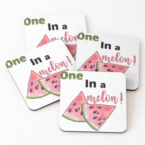 Item preview, One in a Melon with Watercolor Watermelon Slices designed and sold by LovenLaughter.