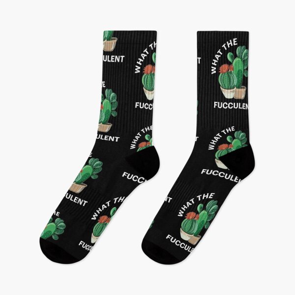 Item preview, What the Fucculent Cactus Succulents Plants designed and sold by lettersbysid.