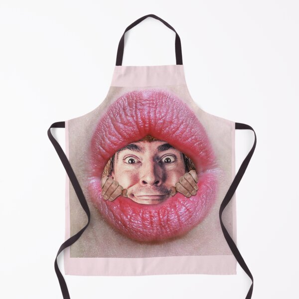 Item preview, Pink Lipstick Face Mask - Funny Coronavirus Face Masks designed and sold by ravishdesigns.
