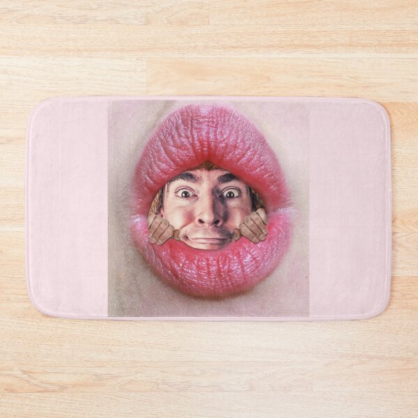 Item preview, Pink Lipstick Face Mask - Funny Coronavirus Face Masks designed and sold by ravishdesigns.